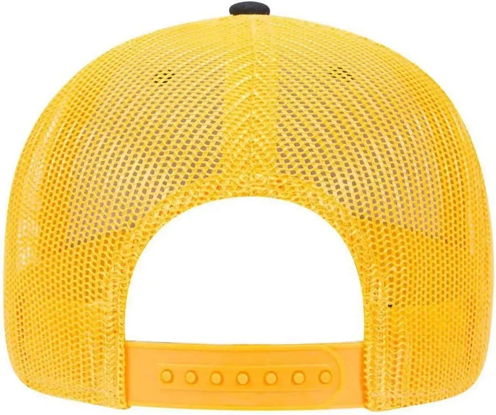 Ashen Fane 6 Panel Low Profile Contrast Vertical Mesh Back Snapback Hat