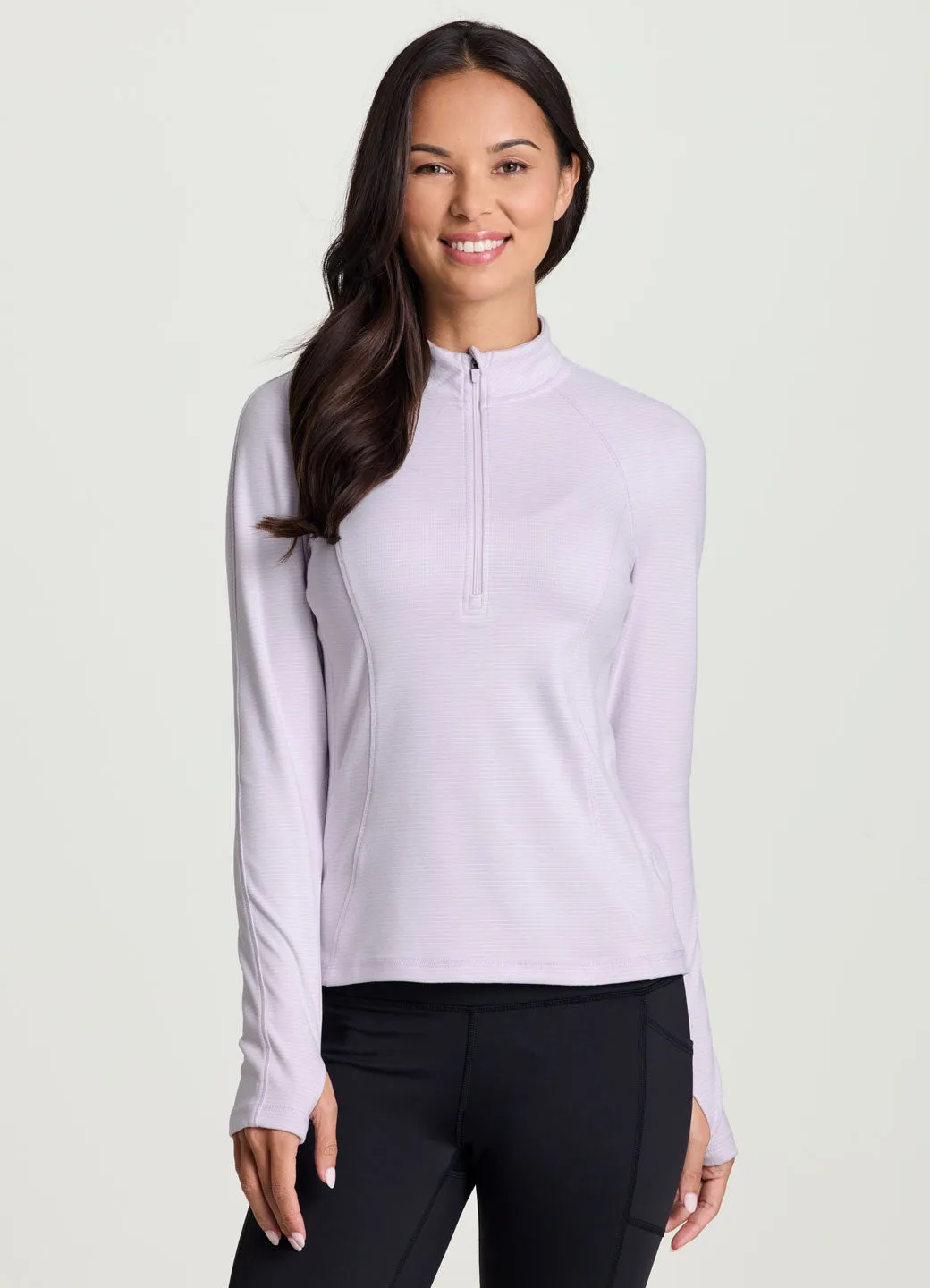 Aspen 1/4 Zip Long Sleeve Top