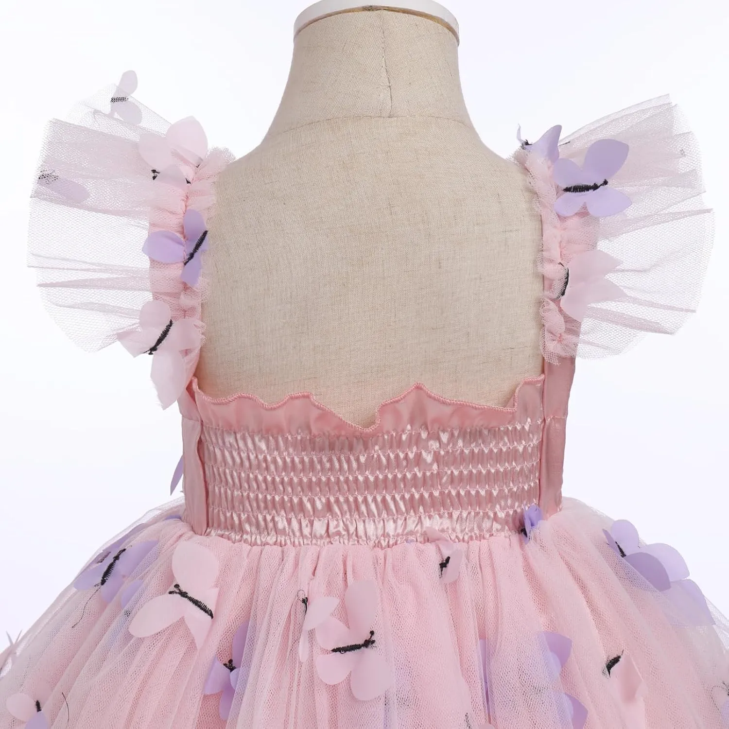Baby Girls Tutu Dress Summer Sleeveless Backless Princess Birthday Party Dresses Sequin Ruffle Tulle Bowknot Sundress