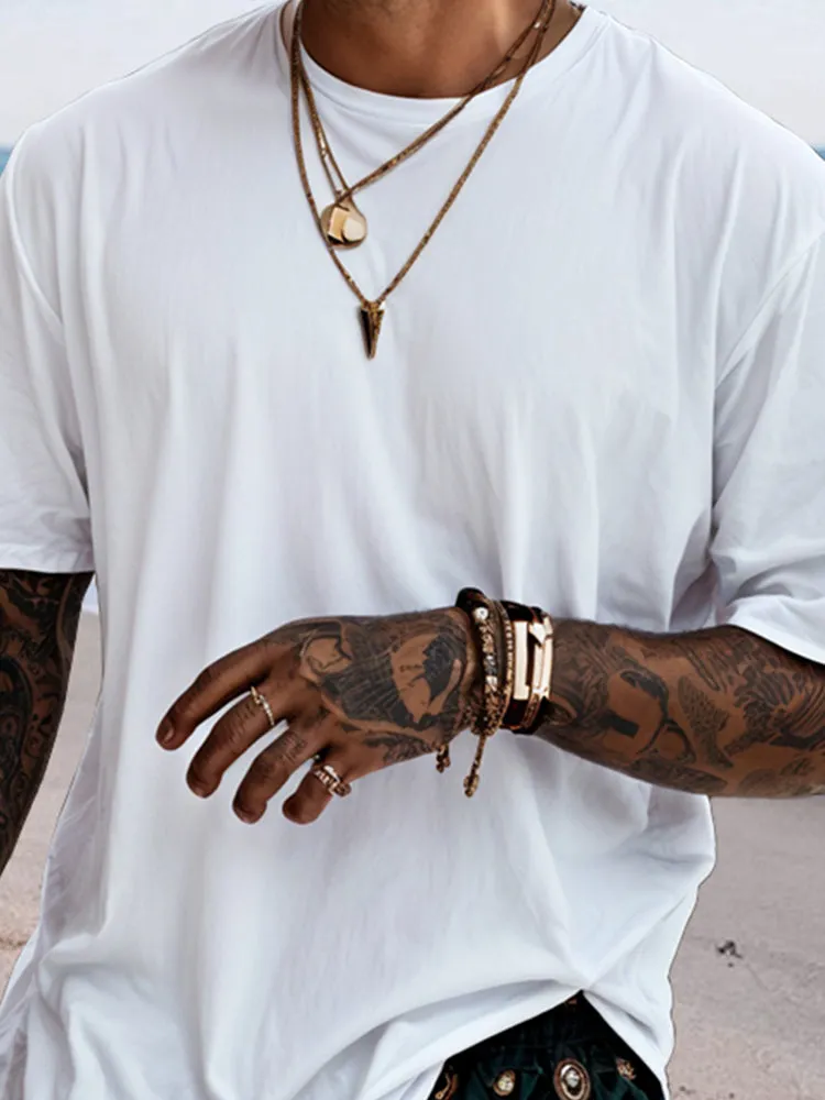 Casual Relaxed Fit Basic T-Shirt