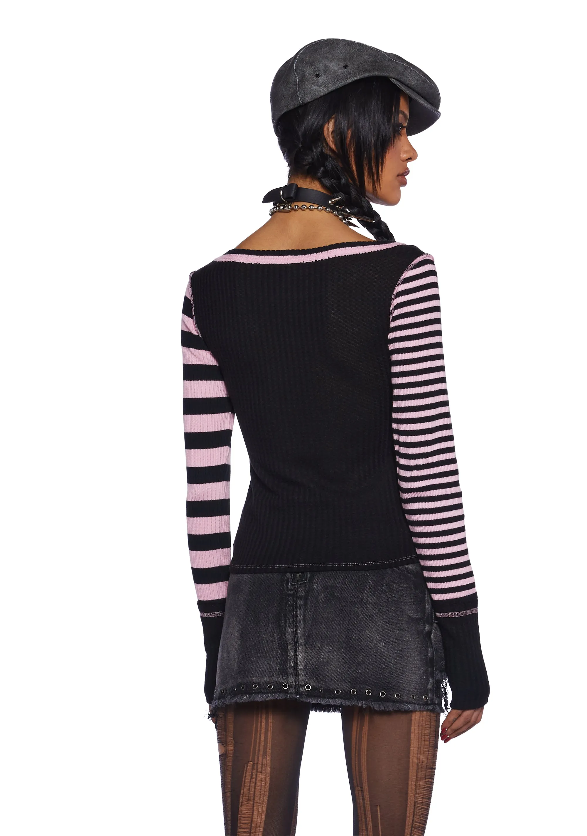 Chaotic Break Long Sleeve Tee