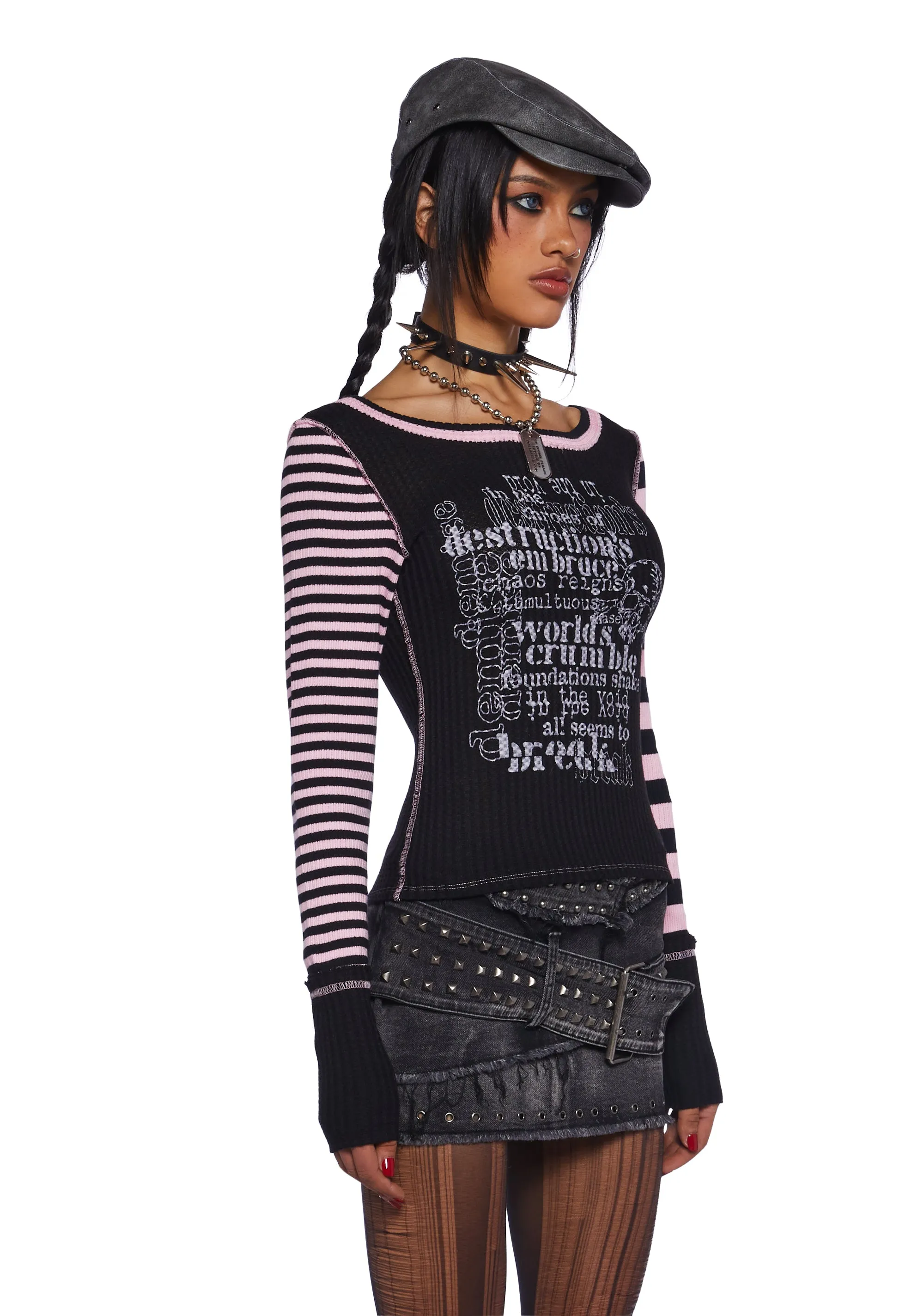 Chaotic Break Long Sleeve Tee