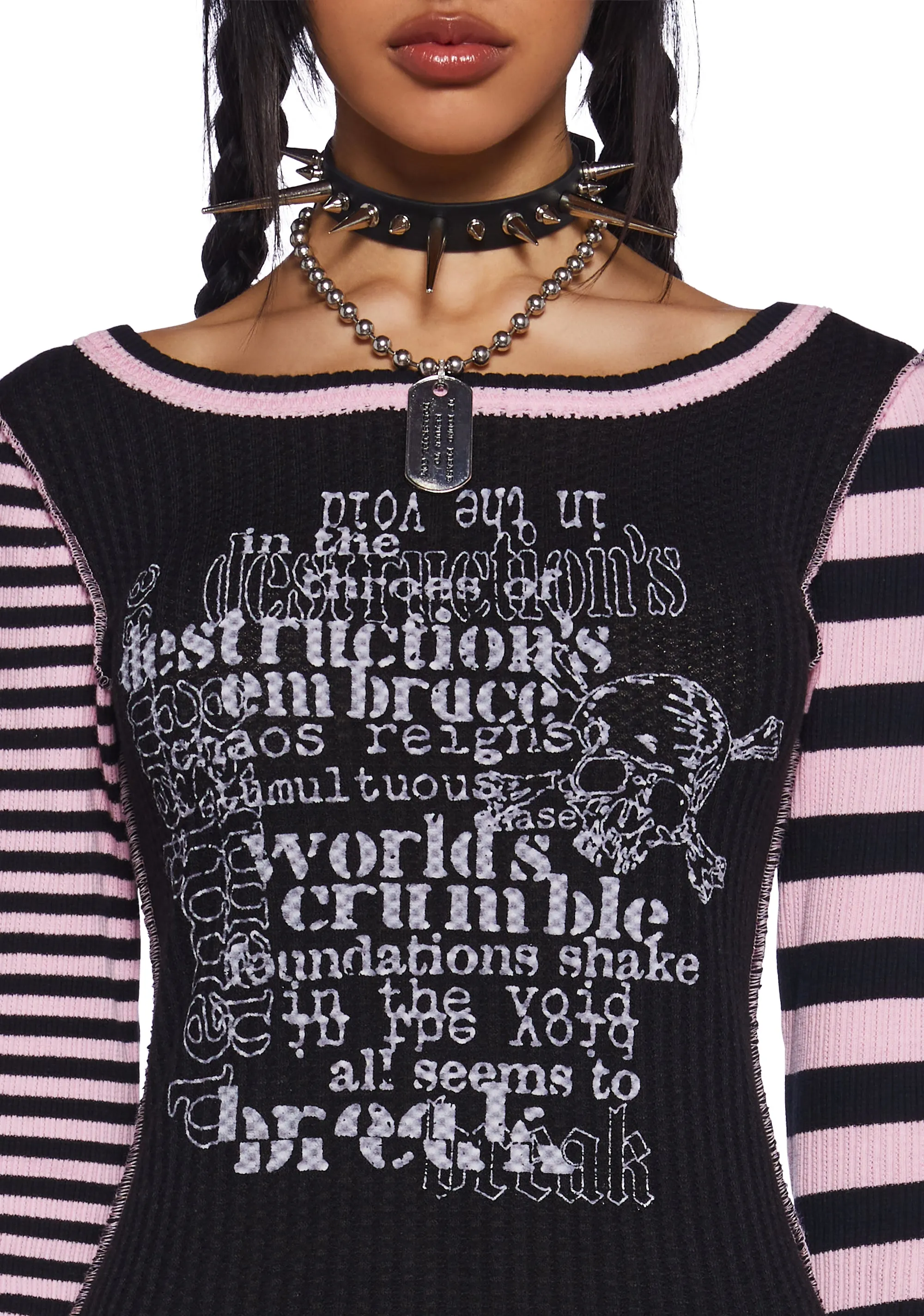 Chaotic Break Long Sleeve Tee