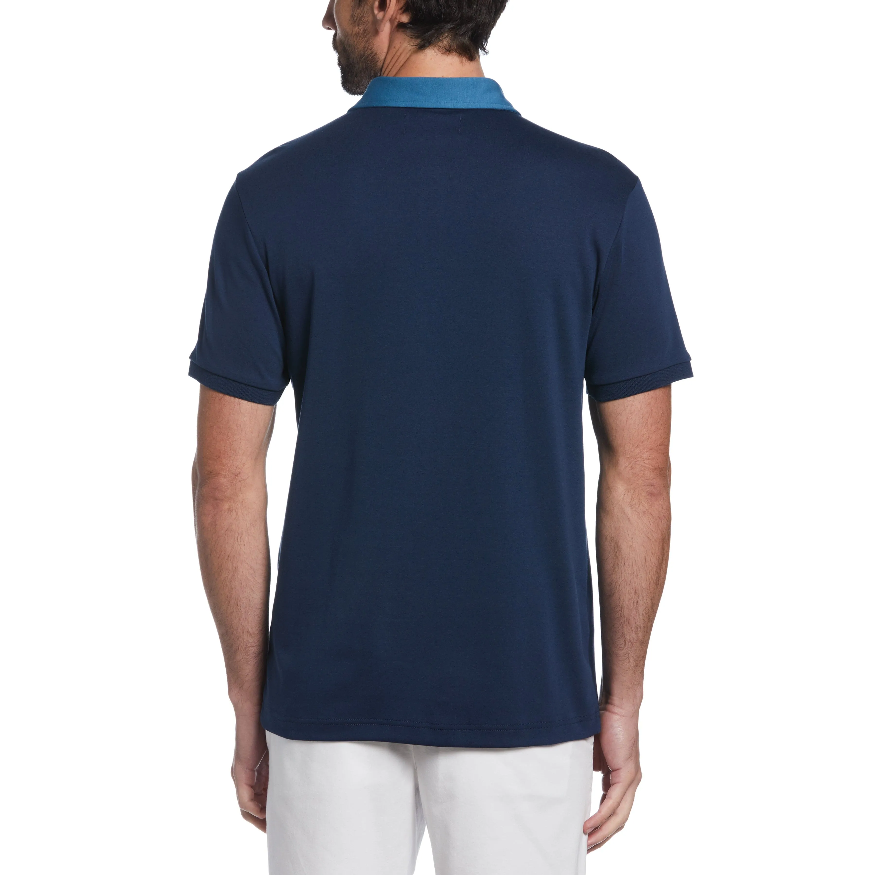 Cotton Interlock Vertical Stripe Polo