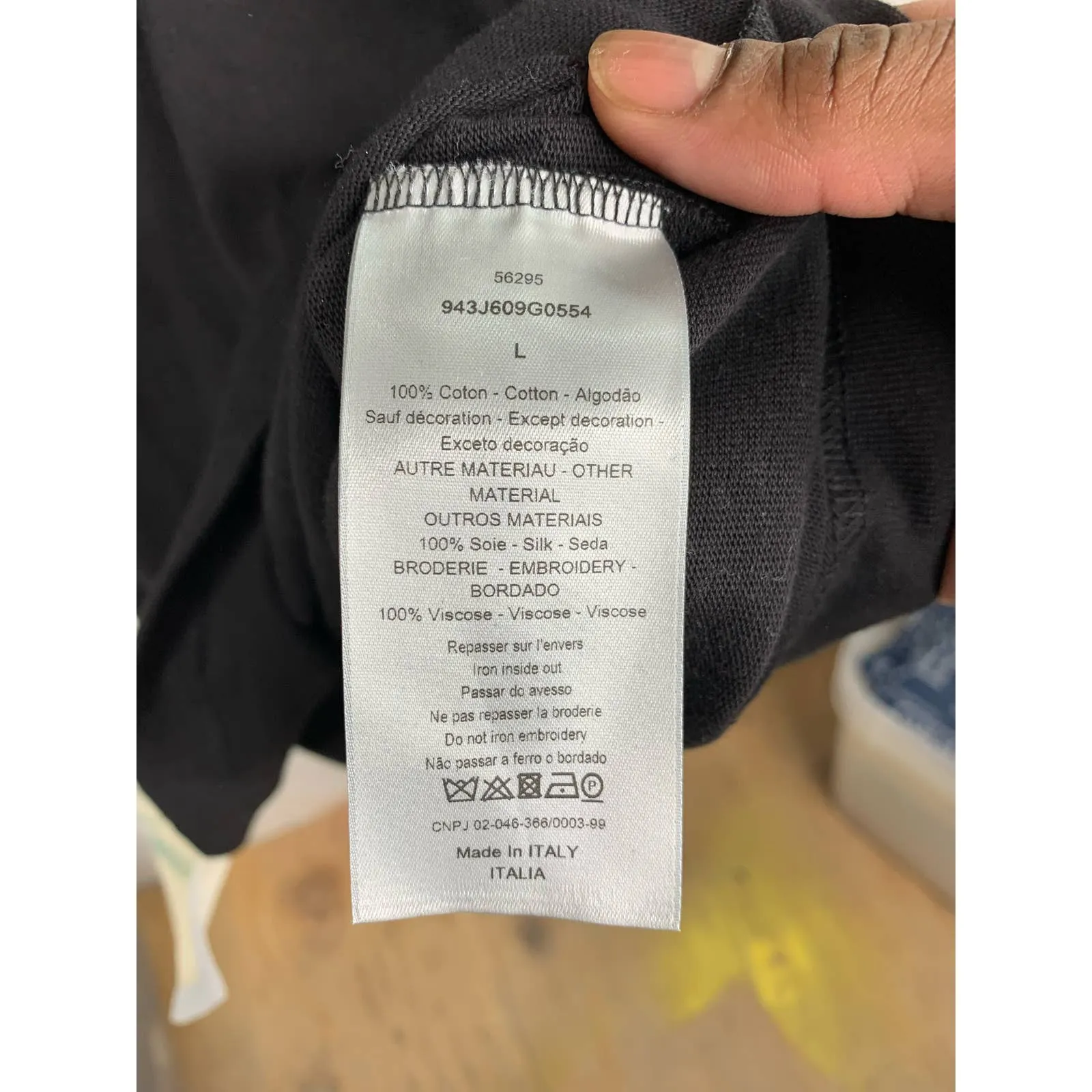 Dior Homme Sewn Graphic Tee