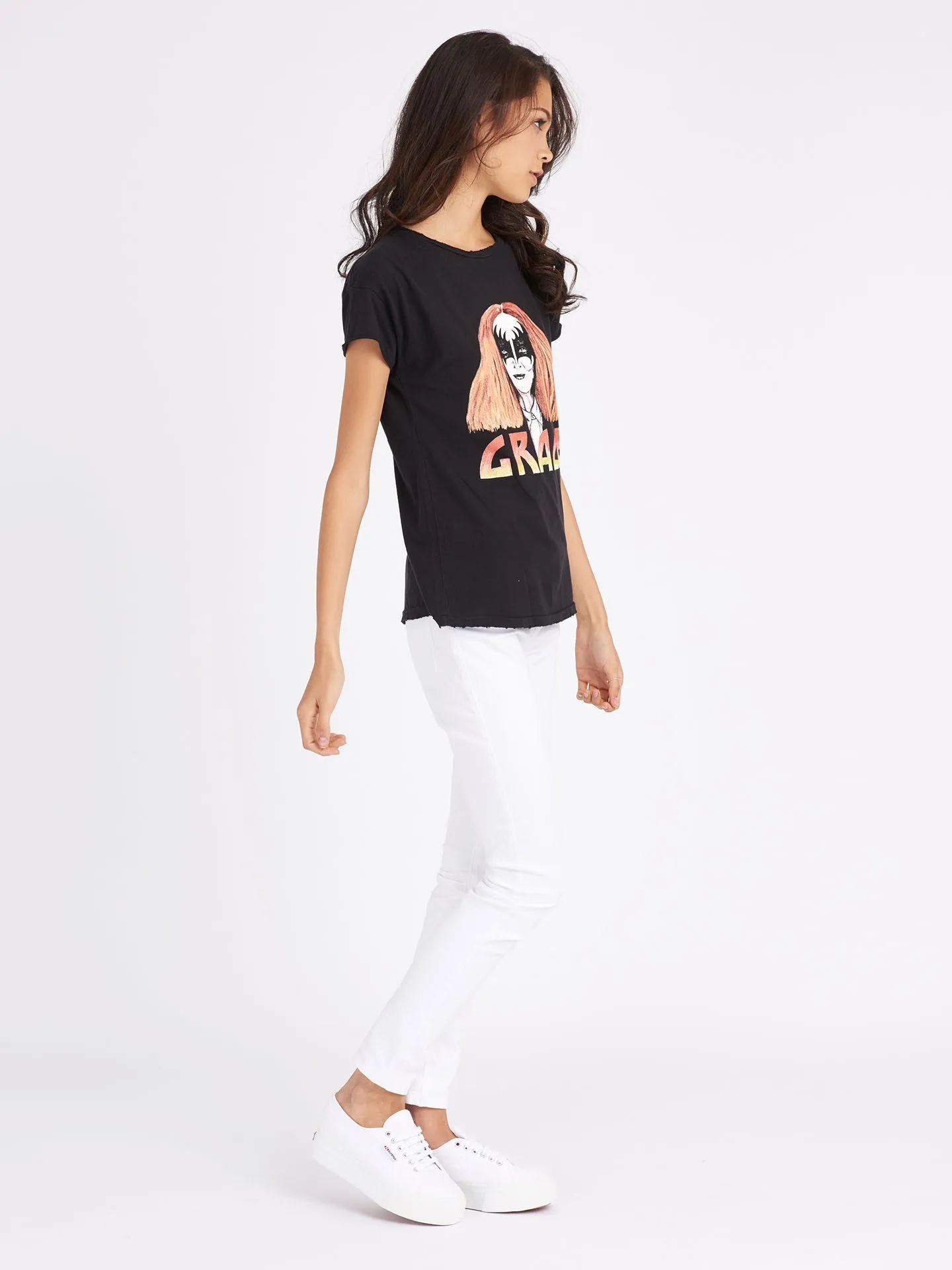 Grace Distressed Tee