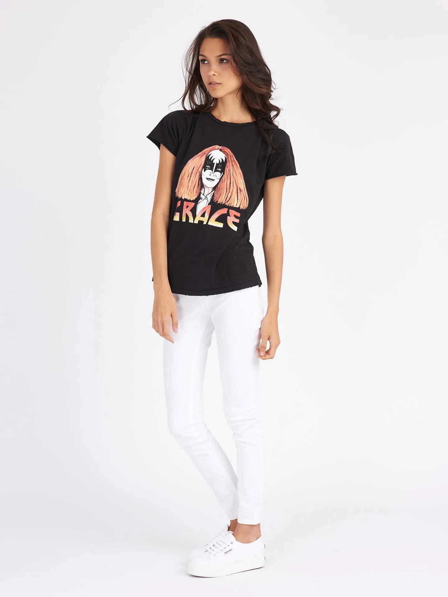 Grace Distressed Tee
