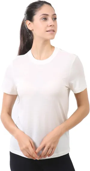 innotree Women's Merino Wool Tee, Odor-Resistant Crew Neck Short Sleeve Base Layer for Outdoor, Yoga, Travel & Daily Wear
