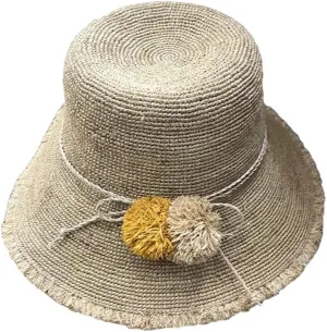 Japanese Style Straw Hat Women's Summer Korean Style Sun Big Brim Vacation Sun Hat Foldable (Style 4 one Size)
