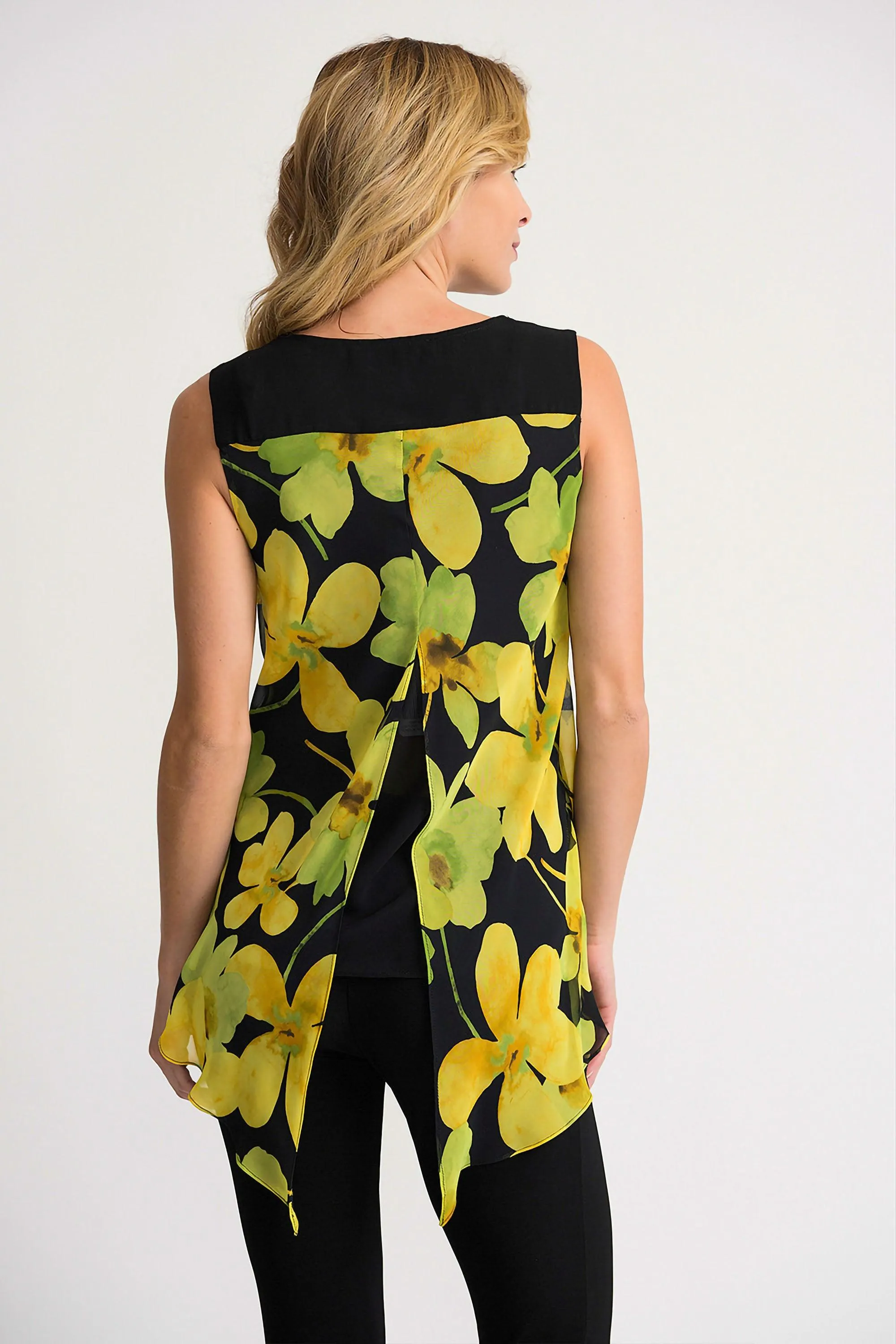 Joseph Ribkoff Black/Yellow Top Style 202154