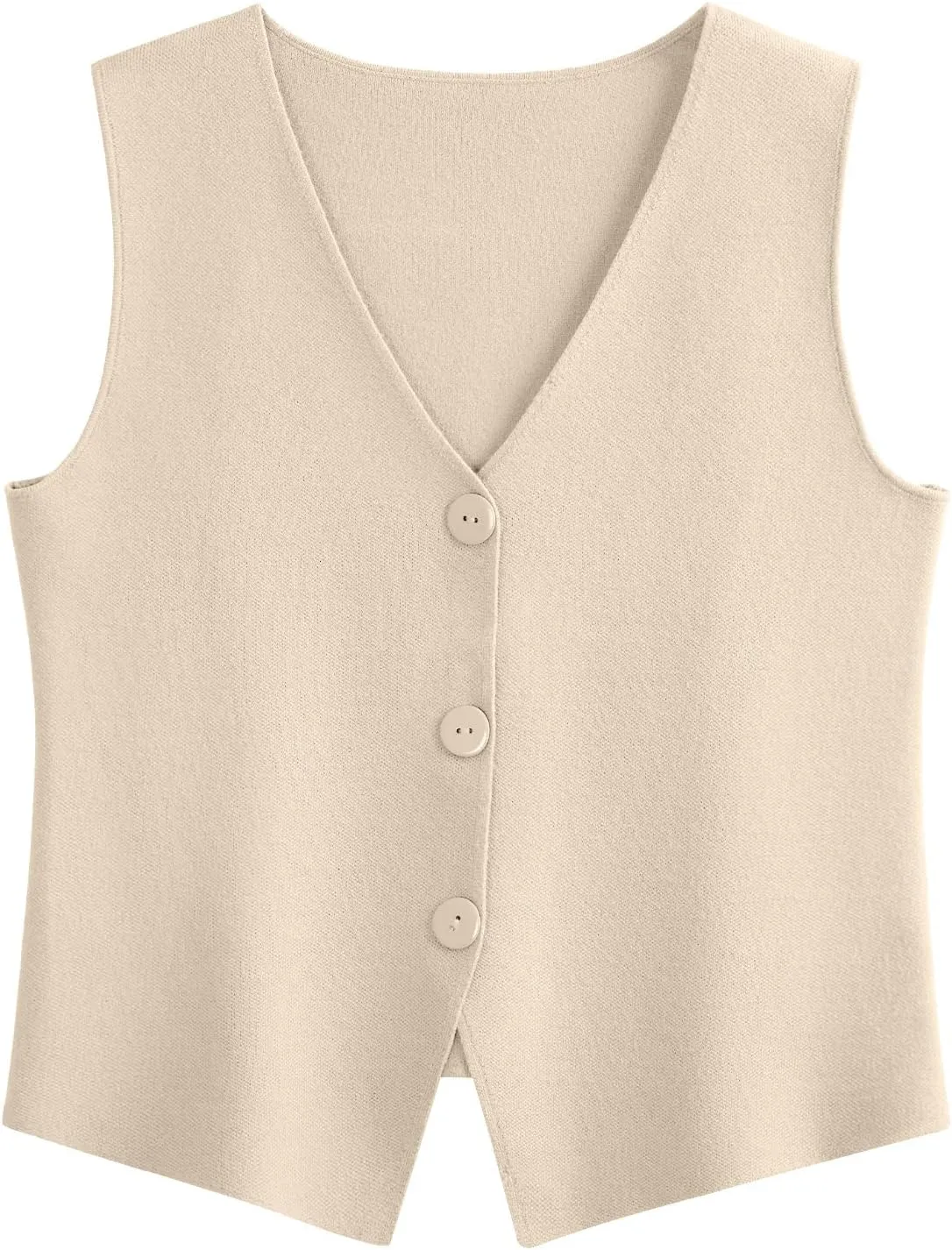 LILLUSORY Sweater Vest Women Sleeveless V Neck Trendy Spring Tops Dressy Button Up 2025 Knit Work Business Casual Outfits