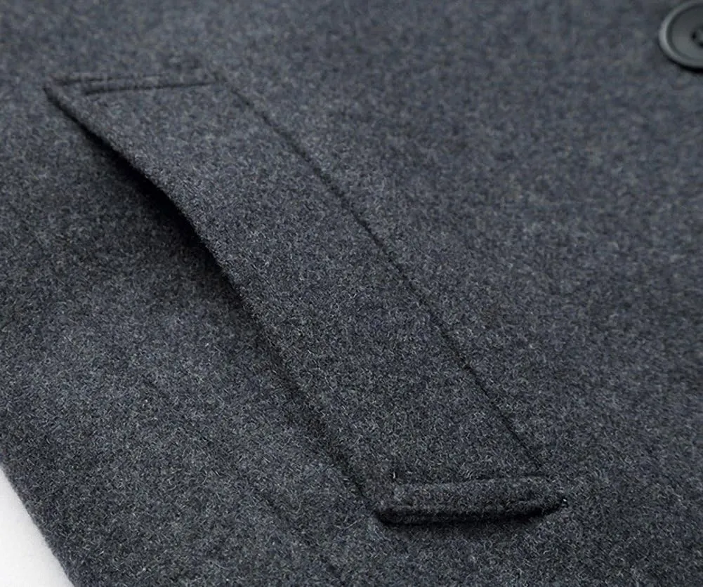 Men's Classical France Style Warm Wool Coat #1W1F153160123