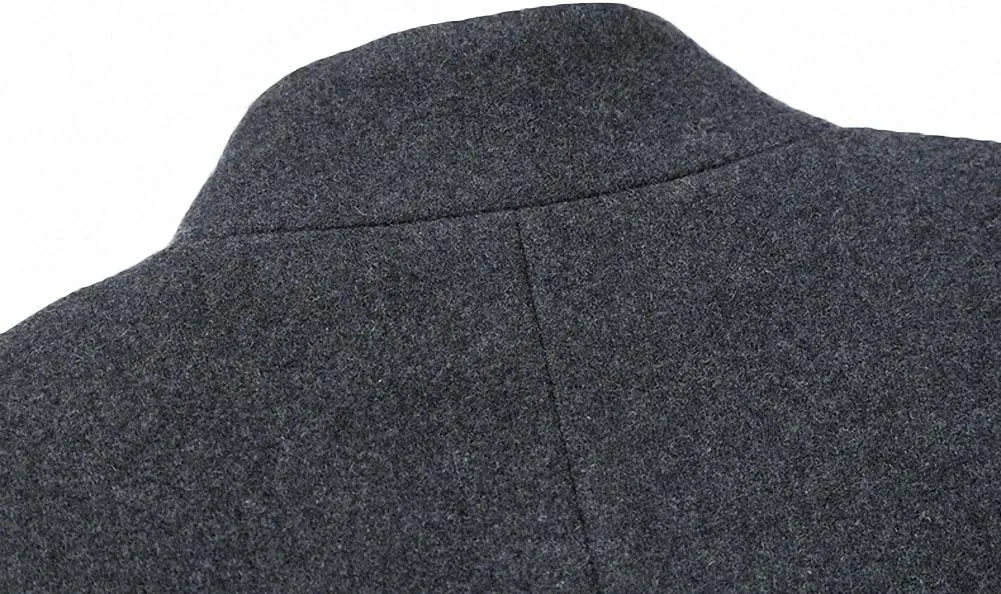 Men's Classical France Style Warm Wool Coat #1W1F153160123