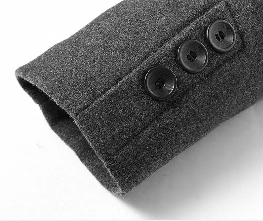 Men's Classical France Style Warm Wool Coat #1W1F153160123