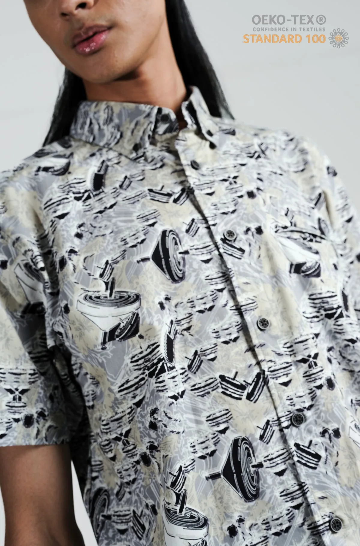 Nusantara Slim Fit Gasing 2 in Pussywillow Gray