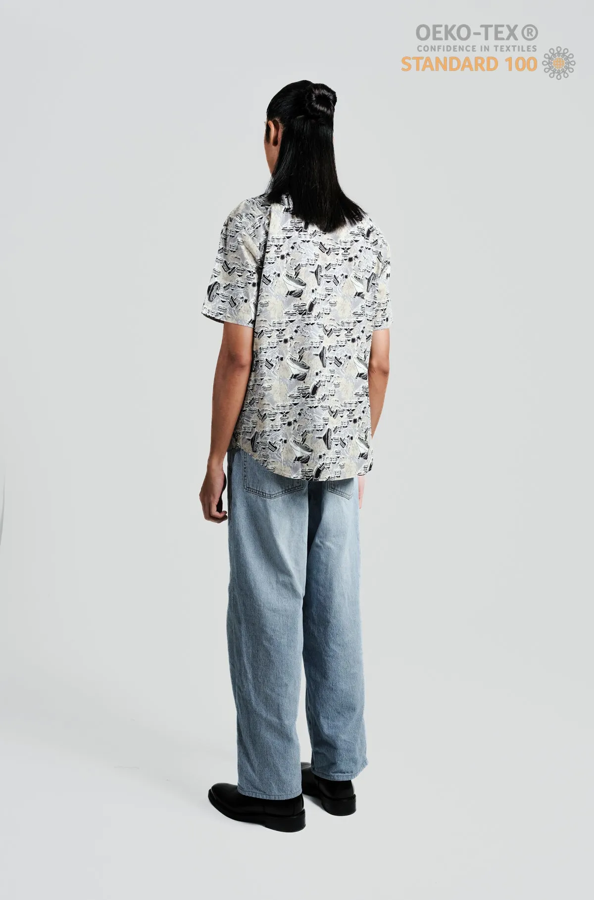 Nusantara Slim Fit Gasing 2 in Pussywillow Gray