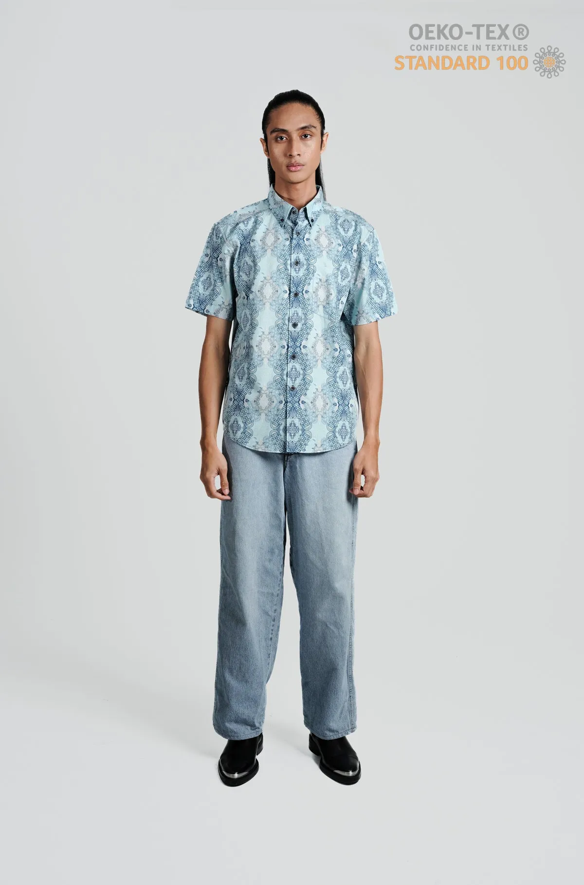 Nusantara Slim Fit Teng Teng in Quiet Tide