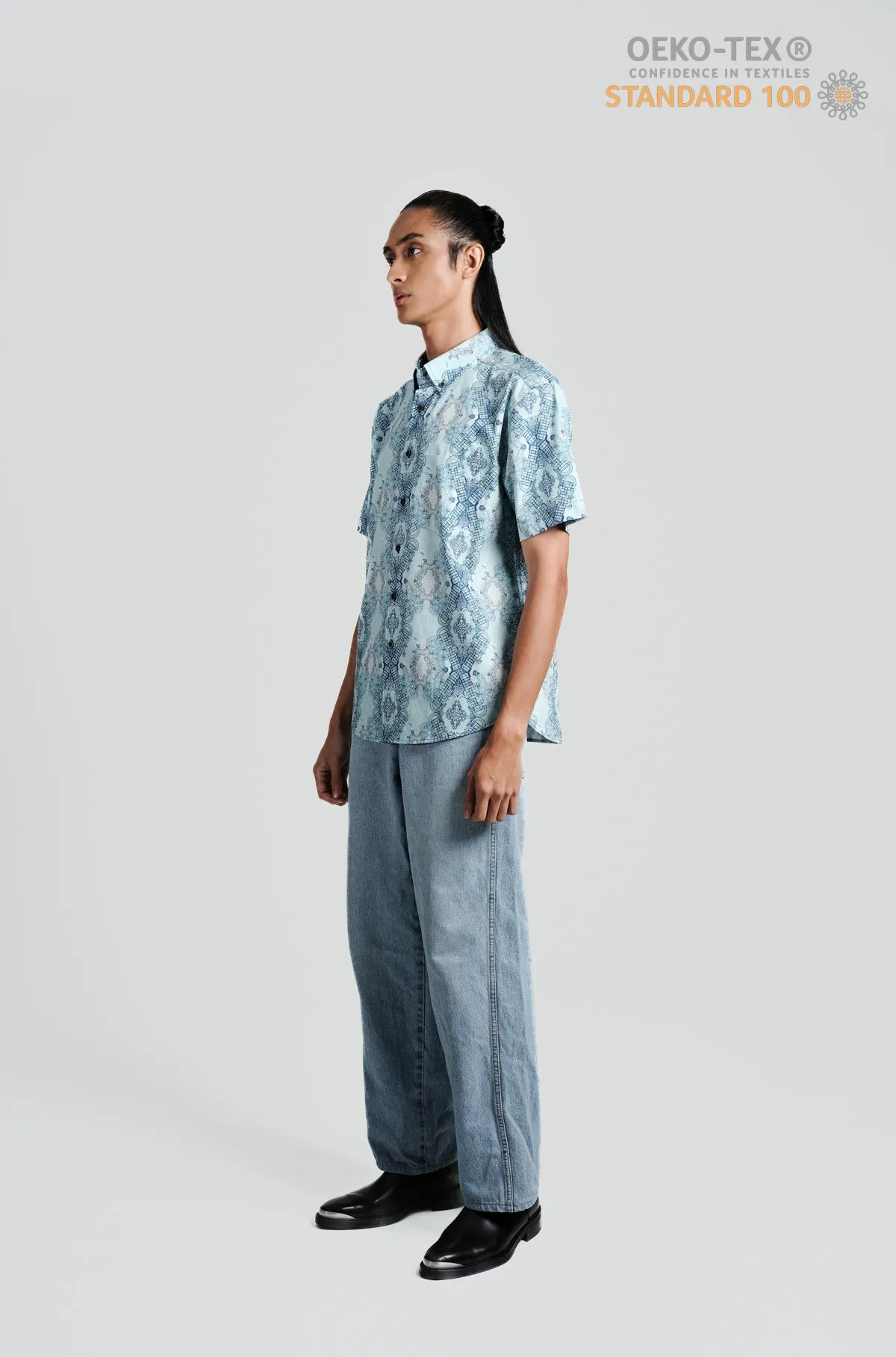 Nusantara Slim Fit Teng Teng in Quiet Tide