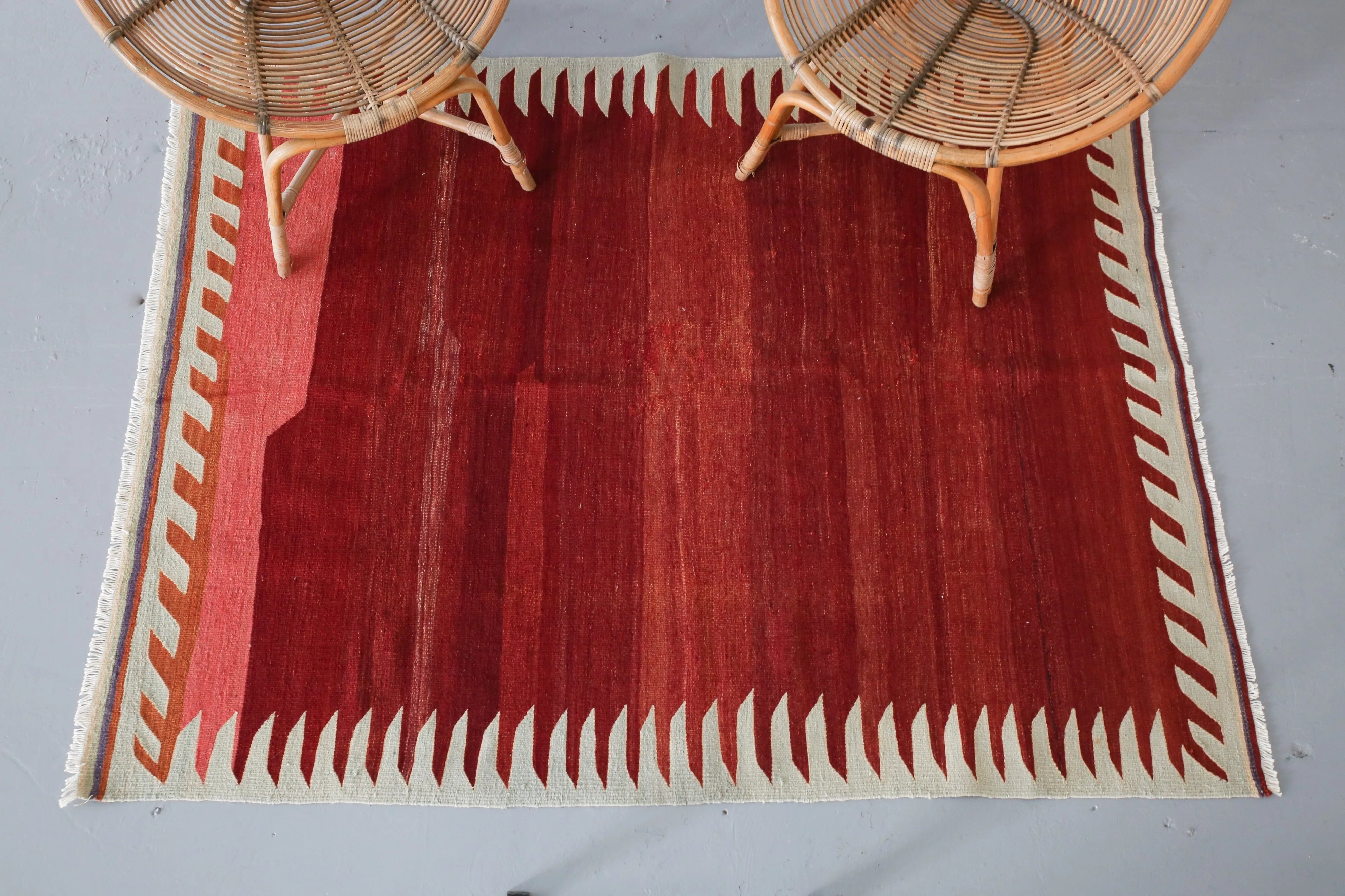 Old Bodrum Bos Kilim 4.7x6ft