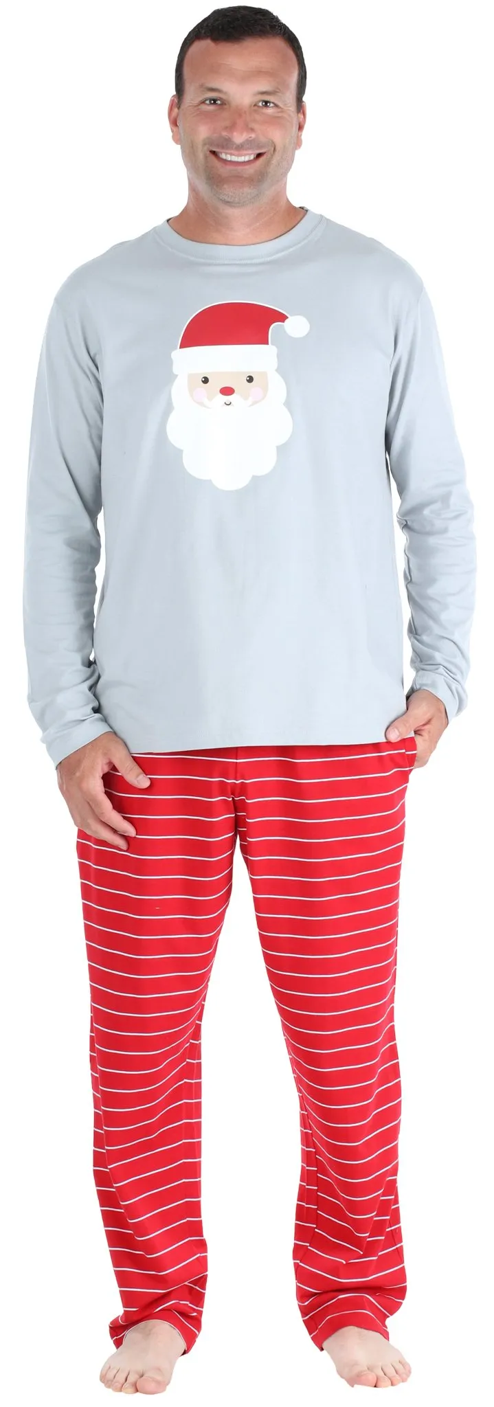 Our Family Pjs Christmas Family Matching Santa Red Pajama Sets