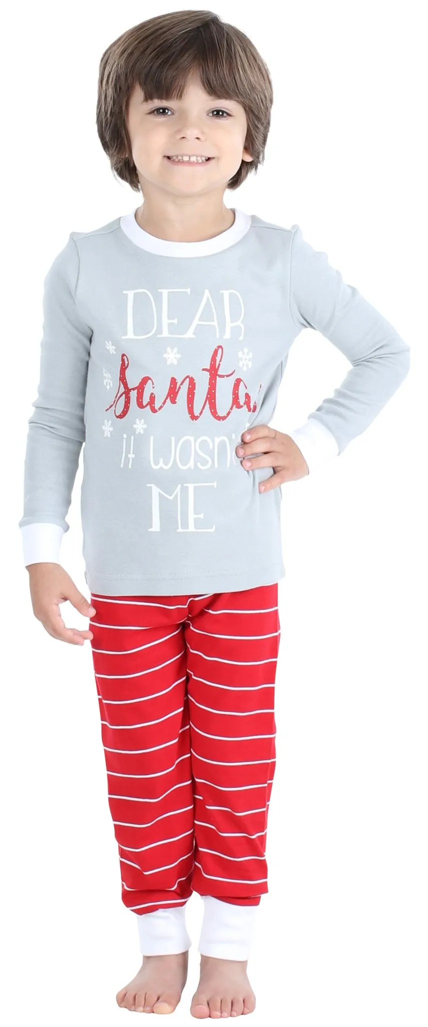 Our Family Pjs Christmas Family Matching Santa Red Pajama Sets