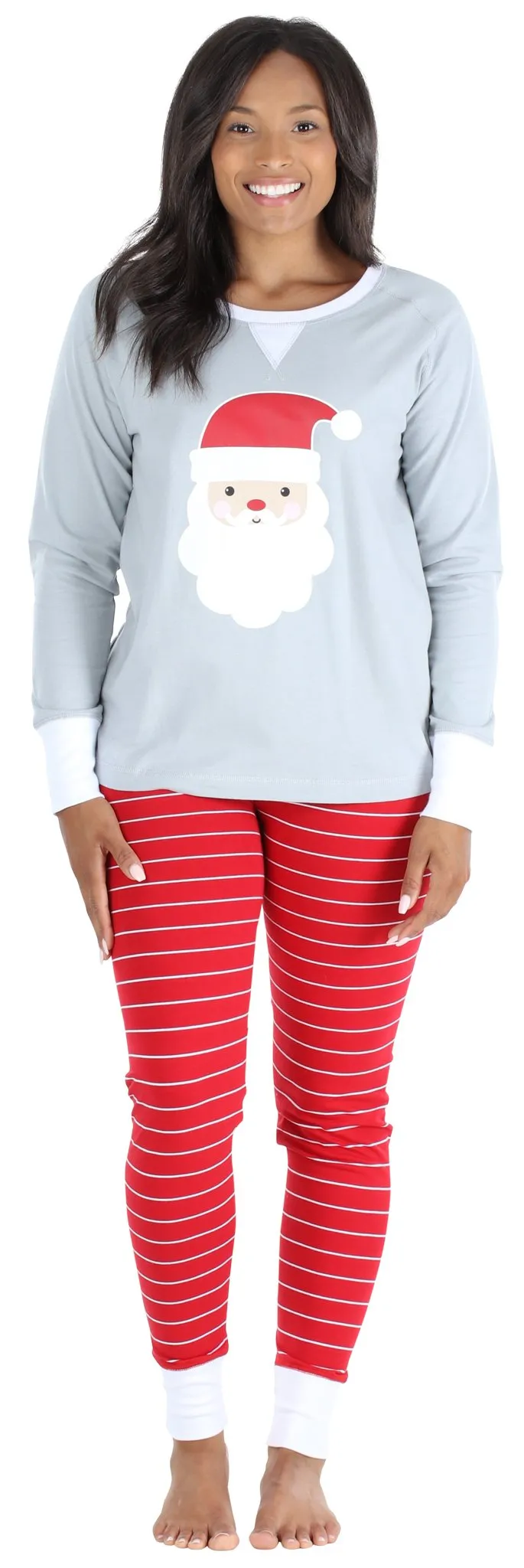Our Family Pjs Christmas Family Matching Santa Red Pajama Sets