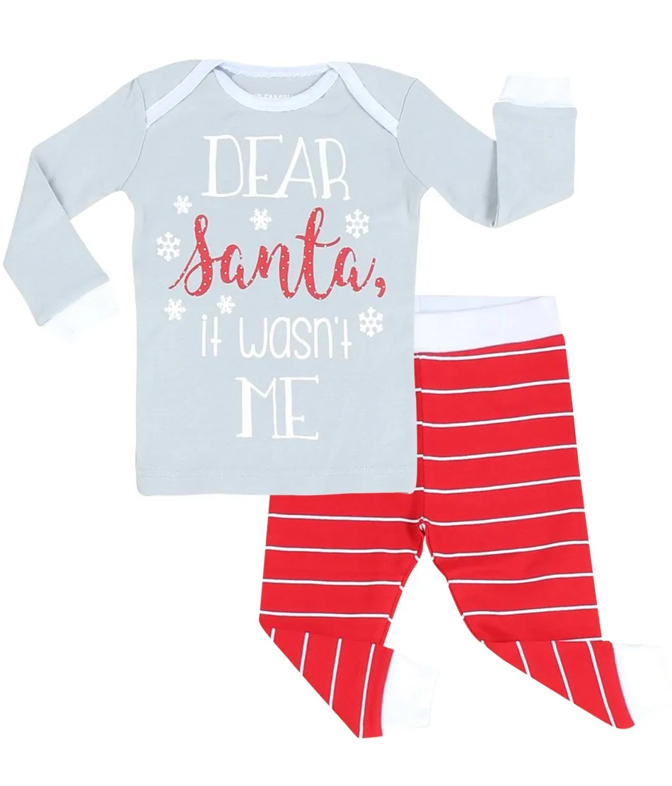Our Family Pjs Christmas Family Matching Santa Red Pajama Sets