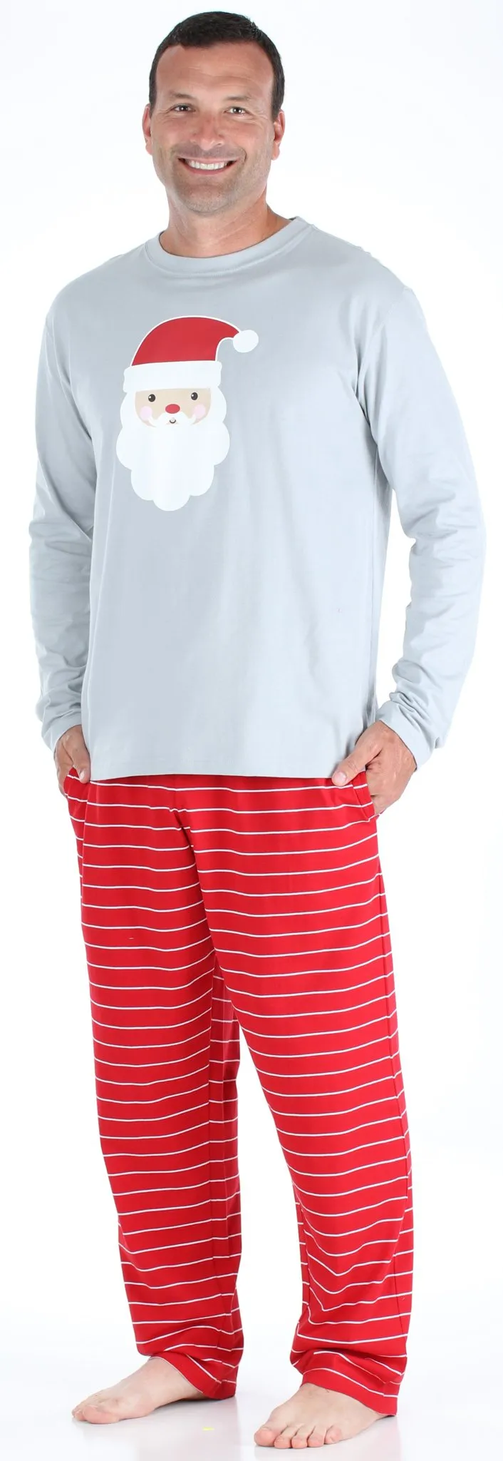 Our Family Pjs Christmas Family Matching Santa Red Pajama Sets