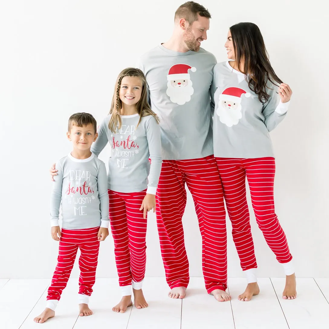 Our Family Pjs Christmas Family Matching Santa Red Pajama Sets
