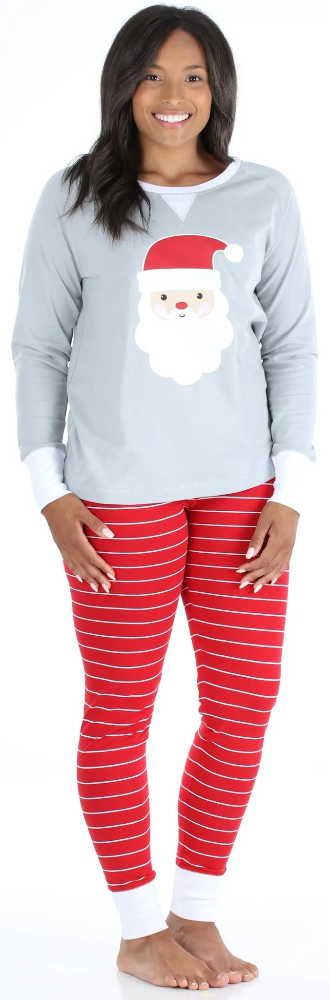 Our Family Pjs Christmas Family Matching Santa Red Pajama Sets