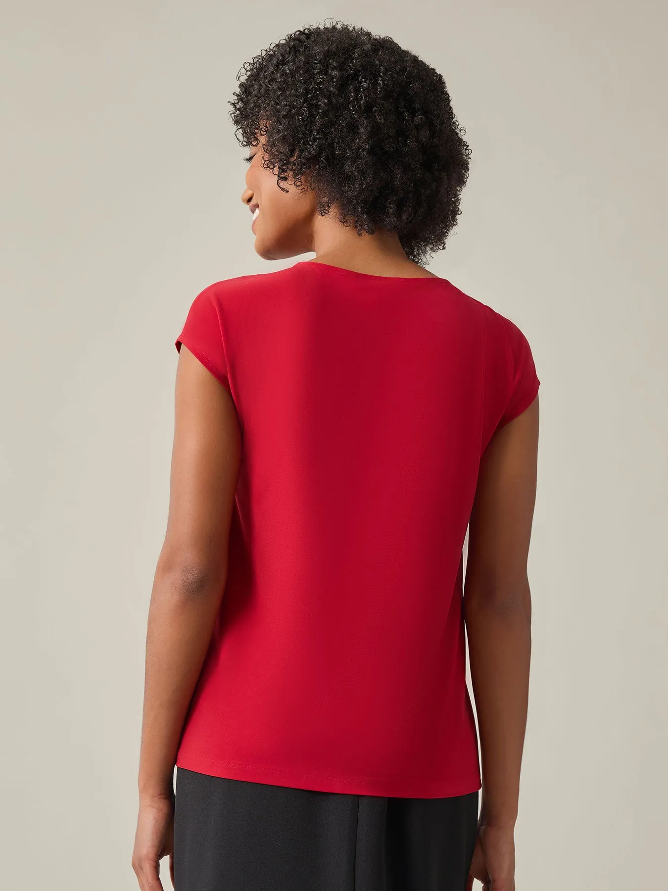 Plus Front Knot Top, Everyday Knit