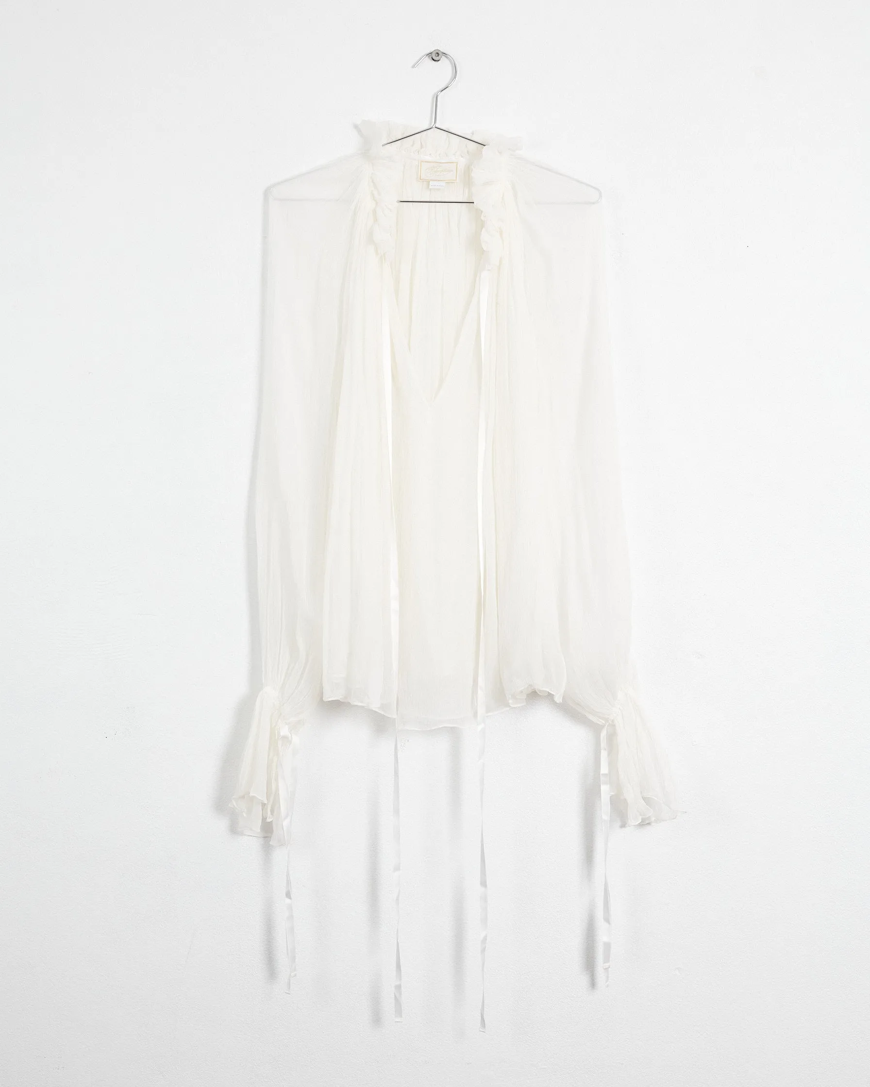 Redemption 'sheer' blouse, white, 8