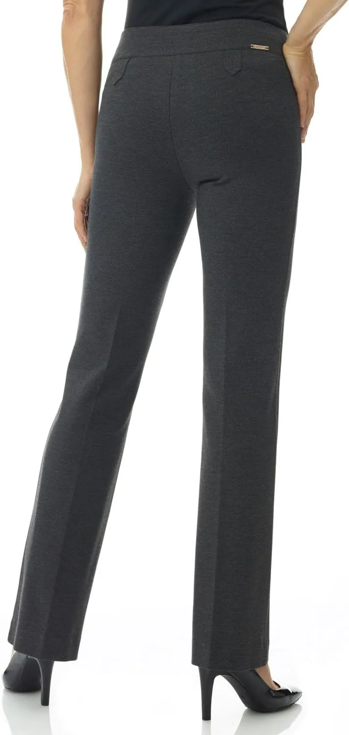 Rekucci Women's Secret Figure Pull-On Knit Bootcut Pant w/Tummy Control