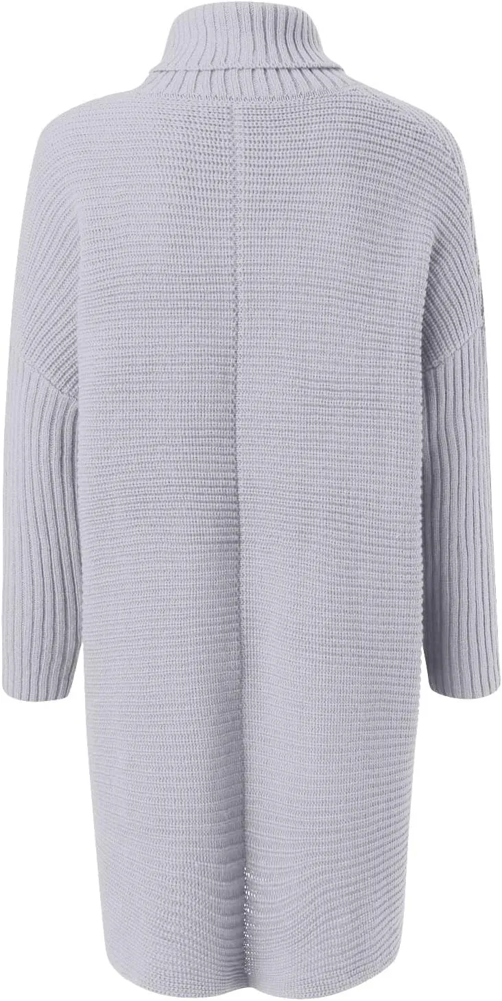 Sweaters Womens Oversized Turtleneck Batwing Long Sleeve Casual Cozy Baggy Knit Pullover Tunic Sweater 2024 Fall Outfits