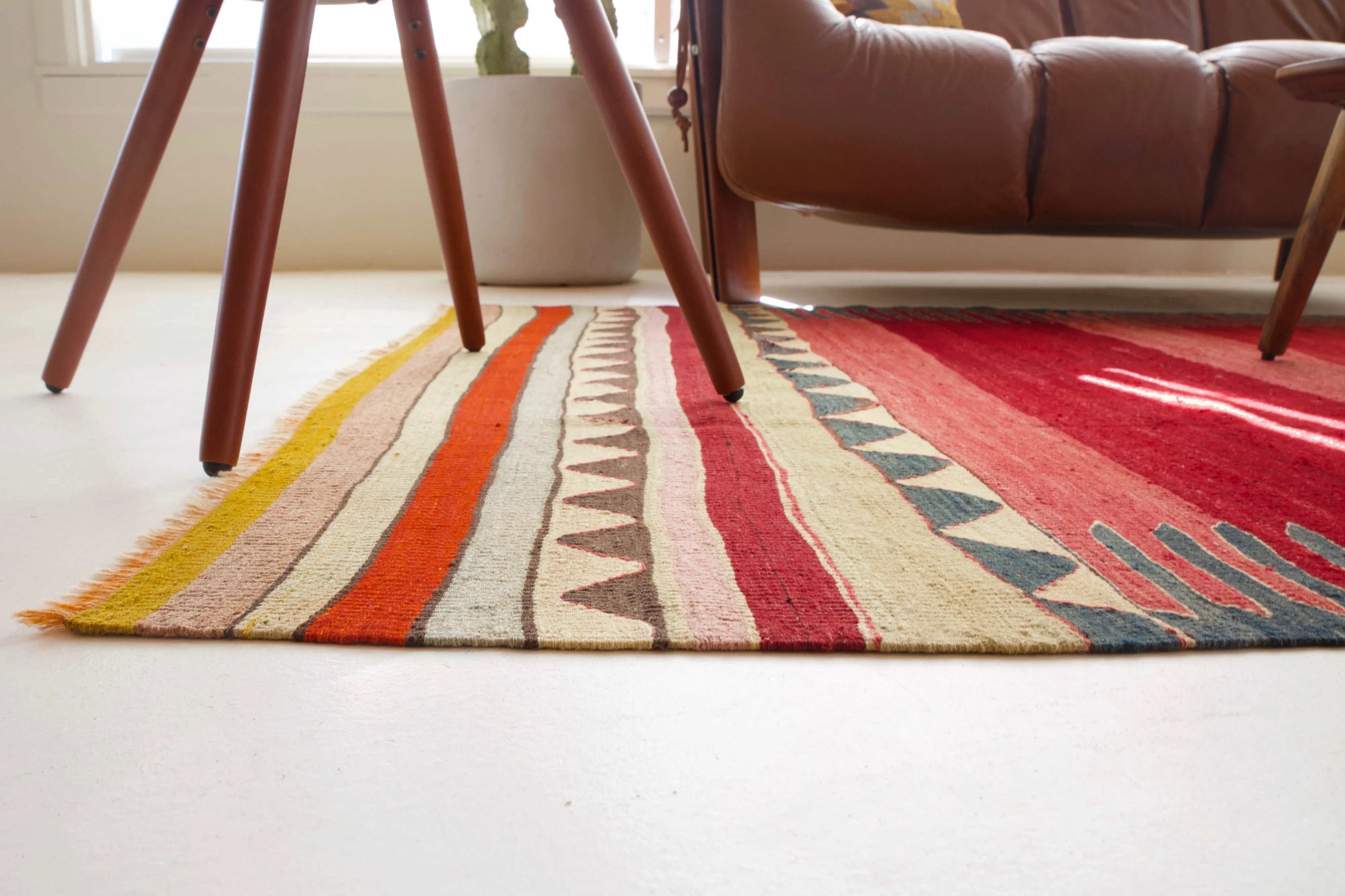 Vintage Bodrum Bos Kilim Rug 5'x8'8"