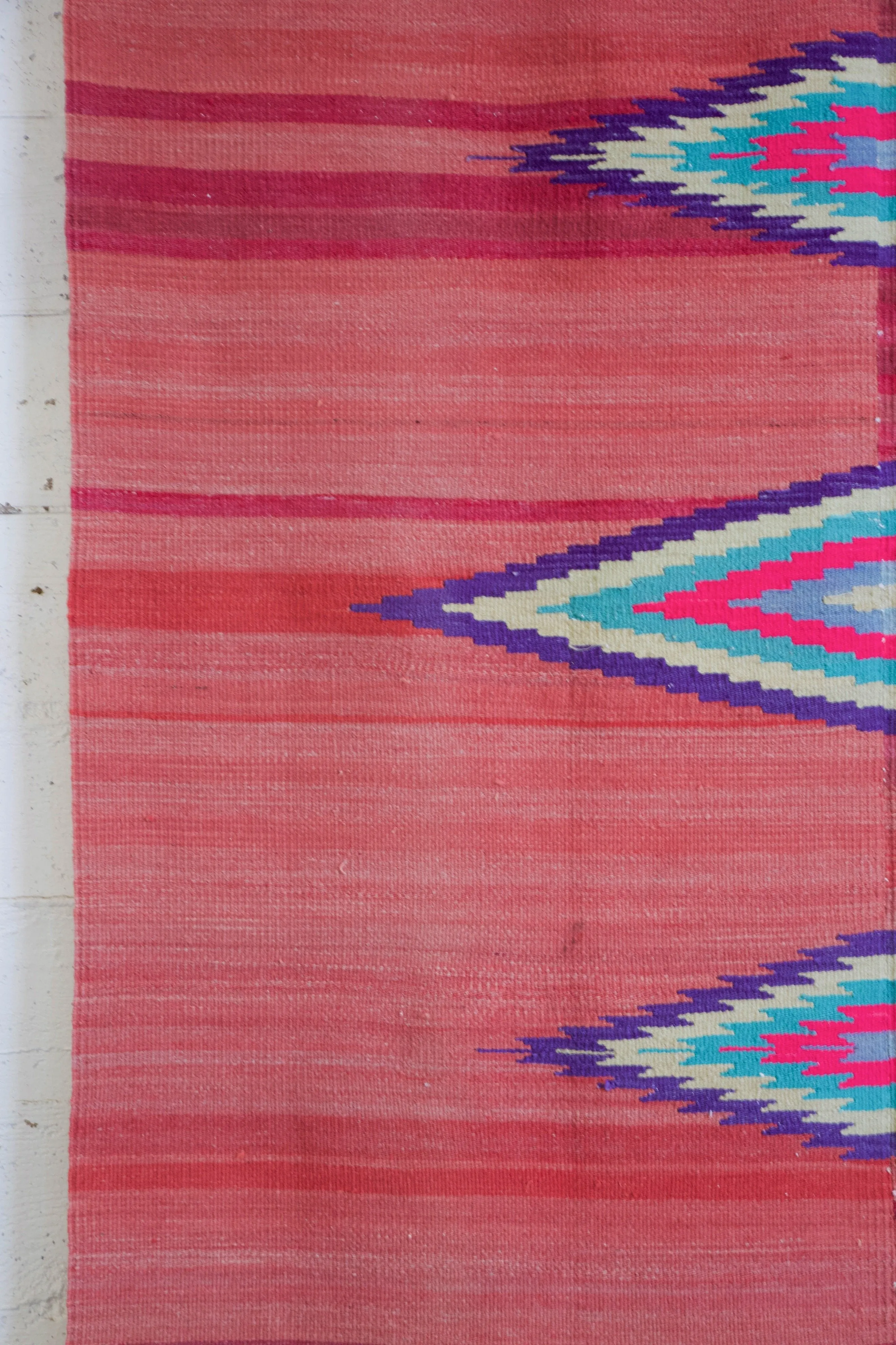 Vintage Turkish Aegean Kilim Rug 4'9"x8'3"