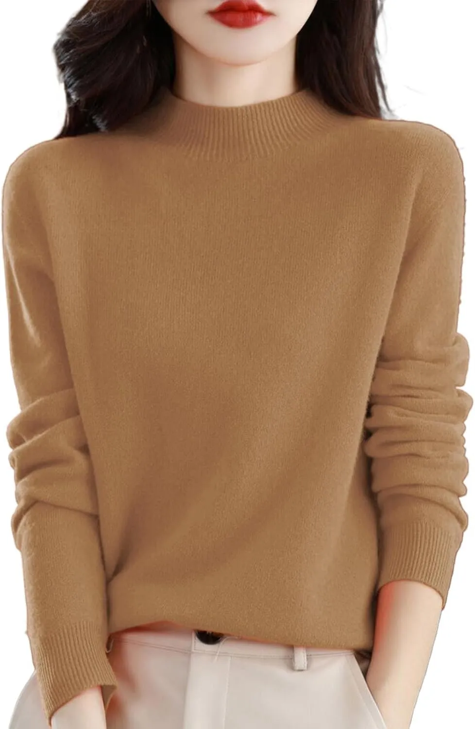 Womens Sweatshirts V Neck Loose Fit Casual Crewneck Tunic Tops Fall Fashion Pullover Sweaters Side Split Pullover