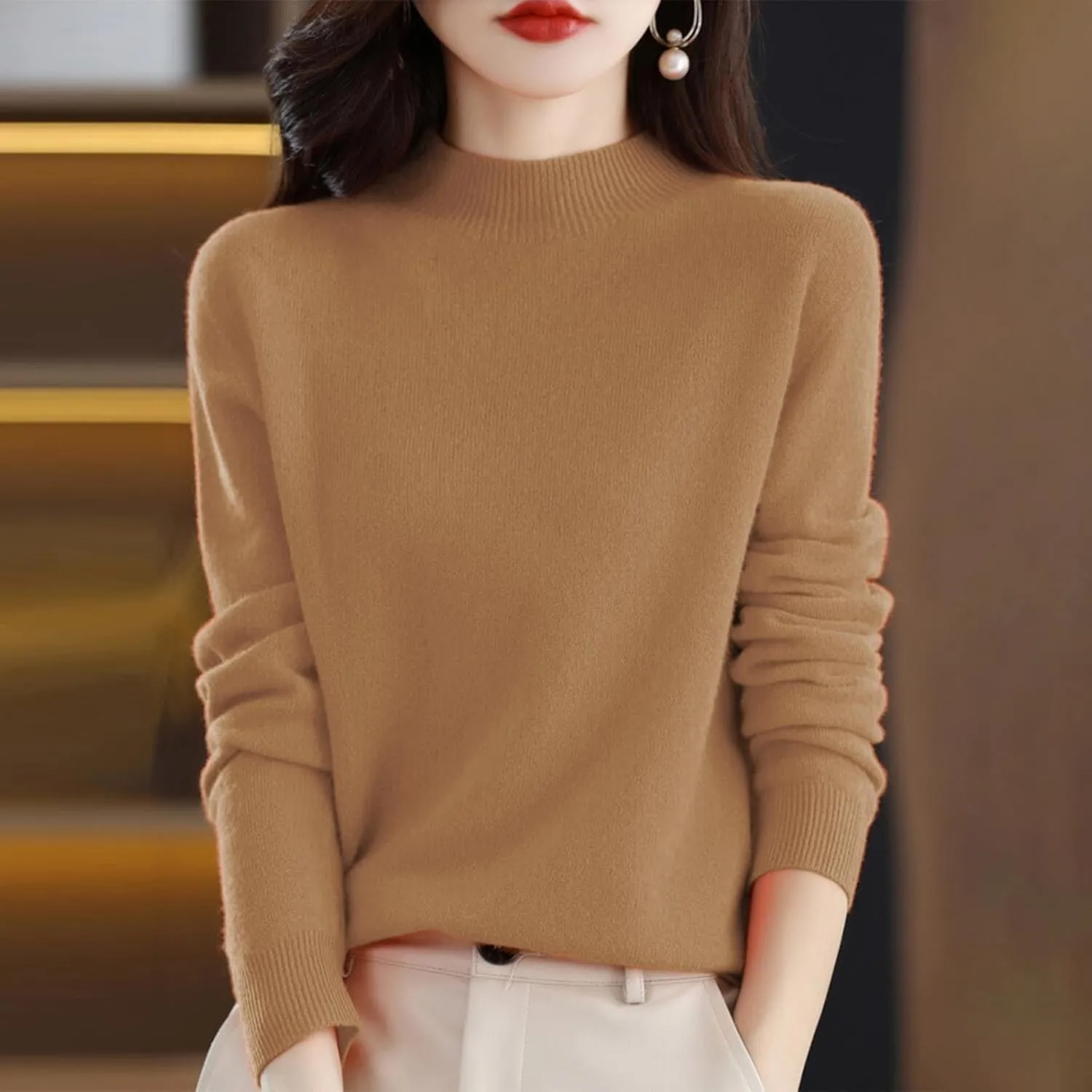 Womens Sweatshirts V Neck Loose Fit Casual Crewneck Tunic Tops Fall Fashion Pullover Sweaters Side Split Pullover